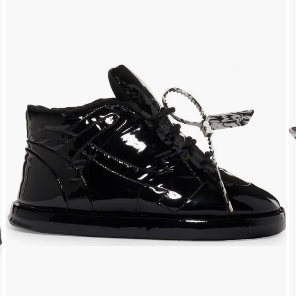 Off-White Women’s Bump High Sneaker Black Size EU 38 US 7.5/8 Made in Italy